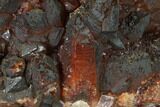 Natural, Red Quartz Crystal Cluster - Morocco #131355-1